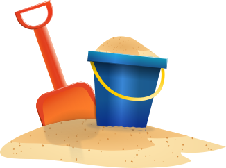 Sand pail and shovel
