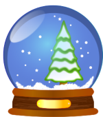 Snow globe with pine tree