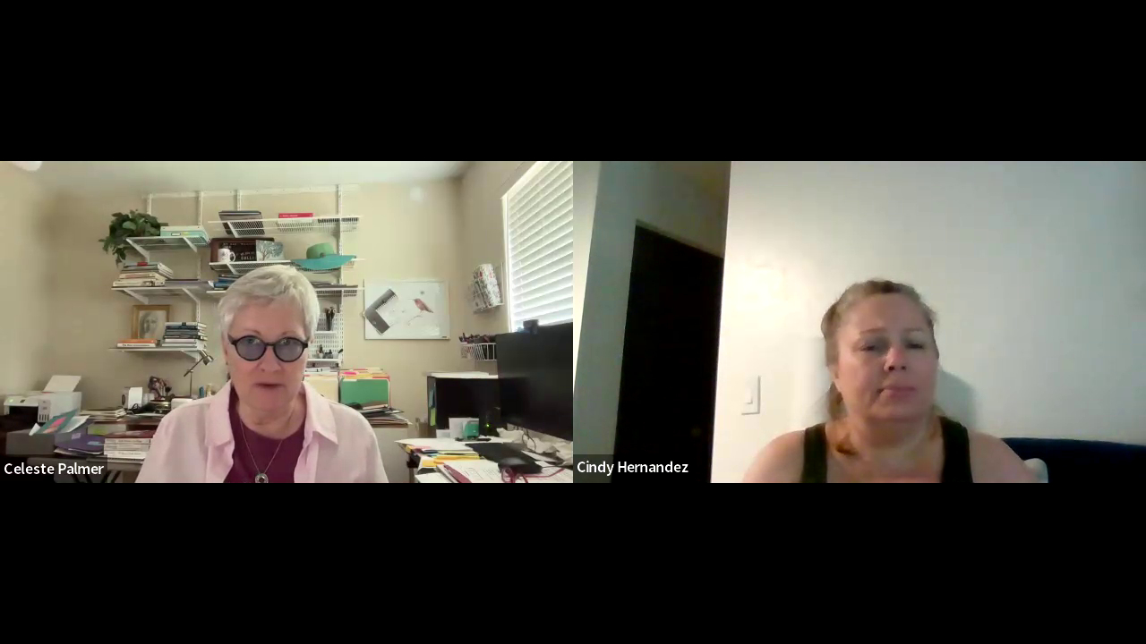 Celeste Palmer with Cindy Hernandez