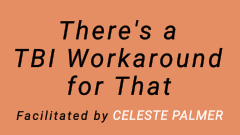 There's a TBI Workaround for That : facilitated by Celeste Palmer