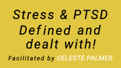 Stress & PTSD Defined and dealt with! : facilitated by Celeste Palmer